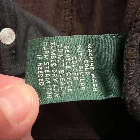 Ralph Lauren Jeans Company Brown Corduroy Pants Wm Sz 10 Wide Leg Boot Cut $199 - Picture 12 of 16